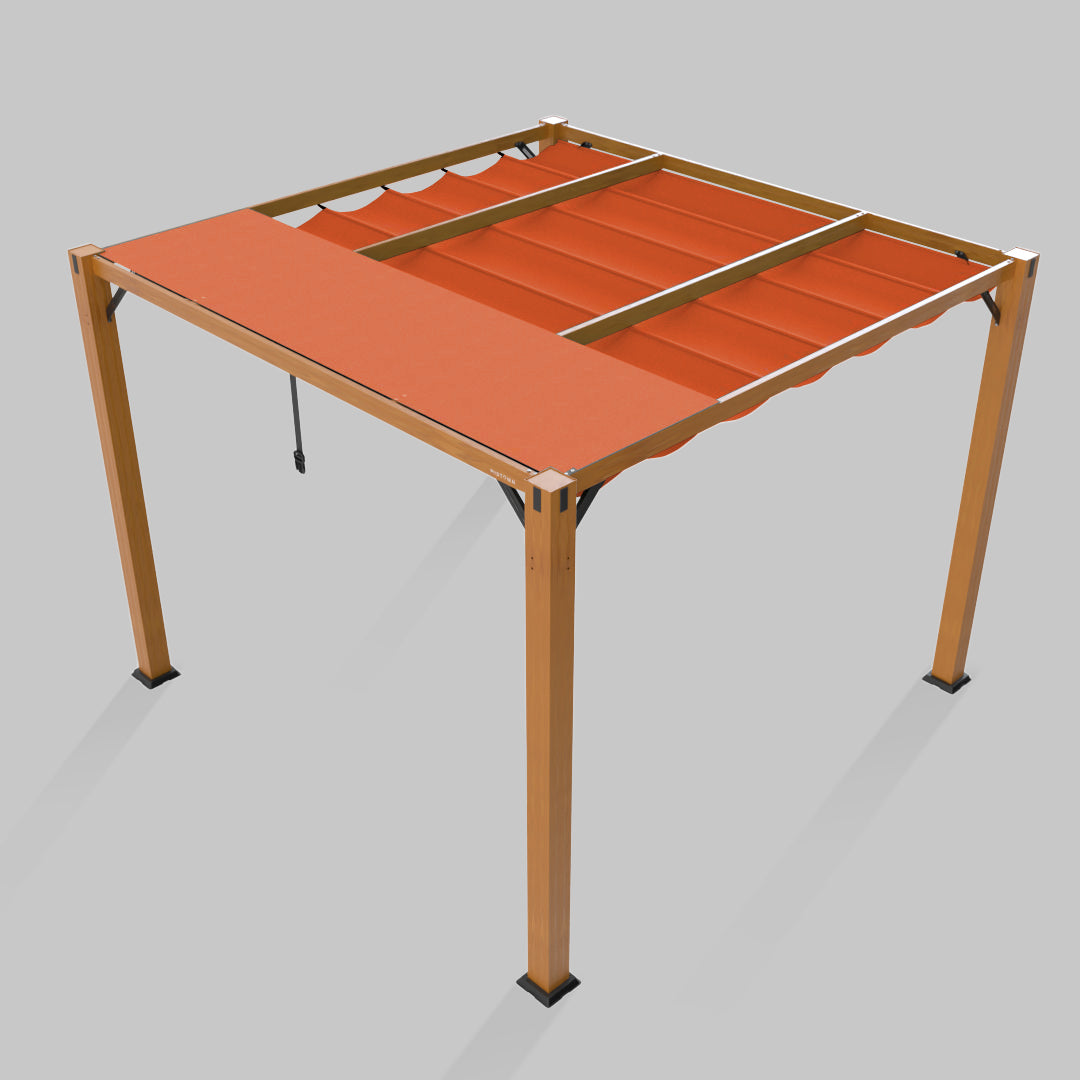 #configuration pergola_single #frame colour_Wood