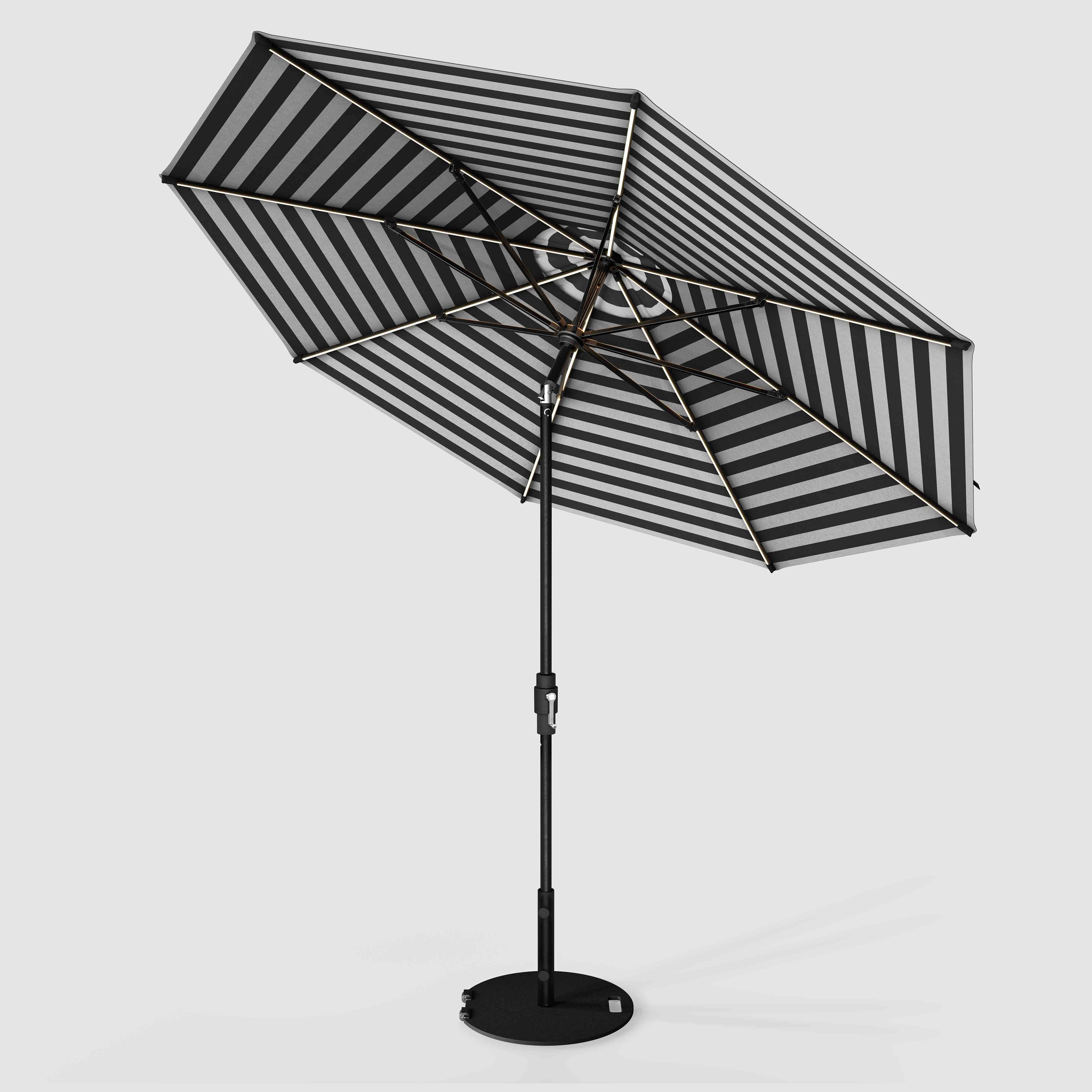 The LED Swilt™ - Sunbrella negro y gris