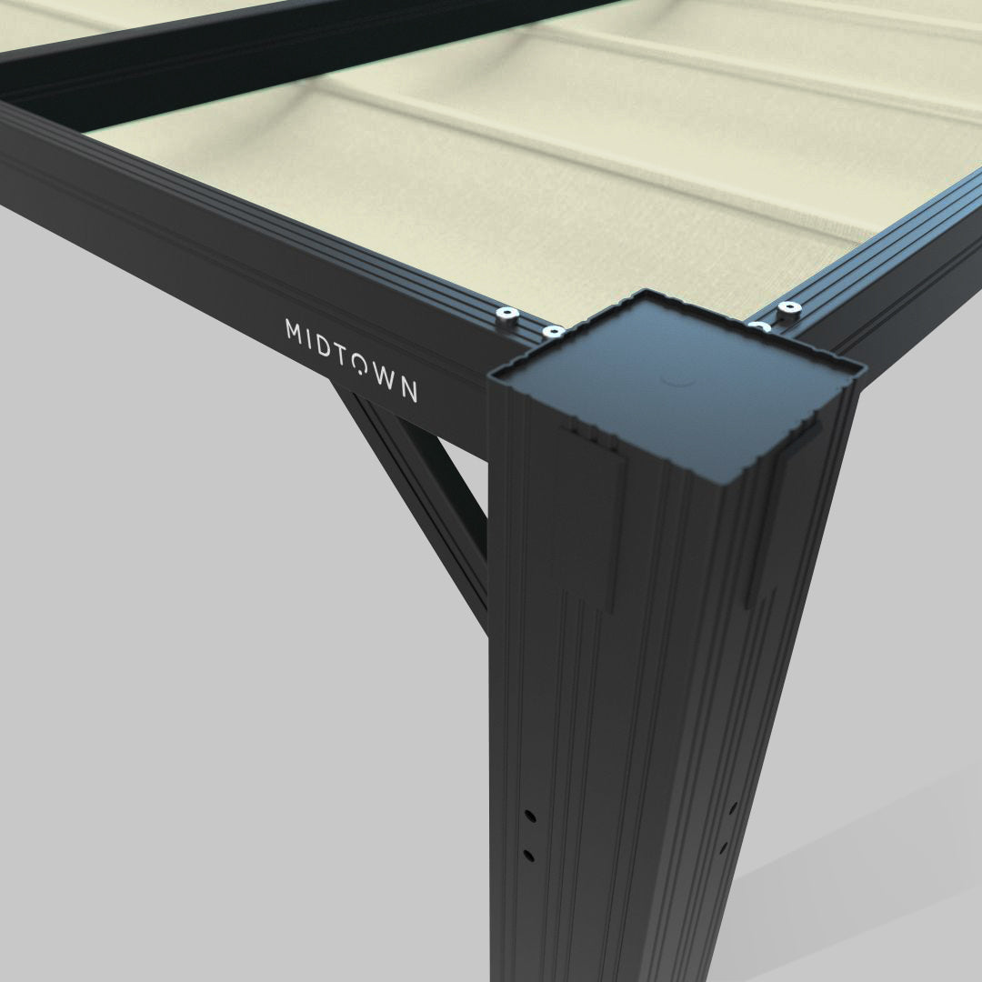 #configuration pergola_L shape #frame colour_Aluminum