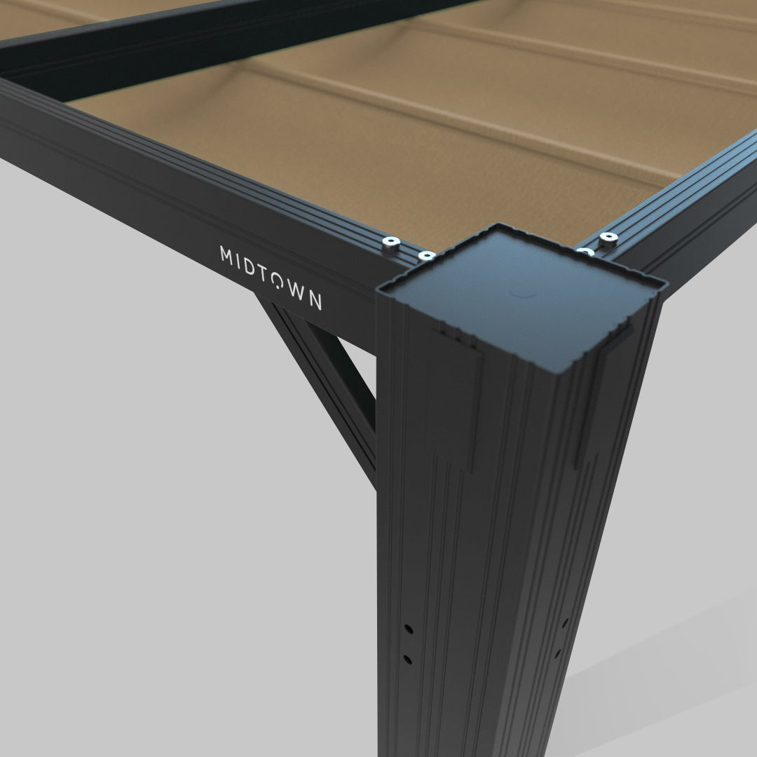 #configuration pergola_L shape #frame colour_Black