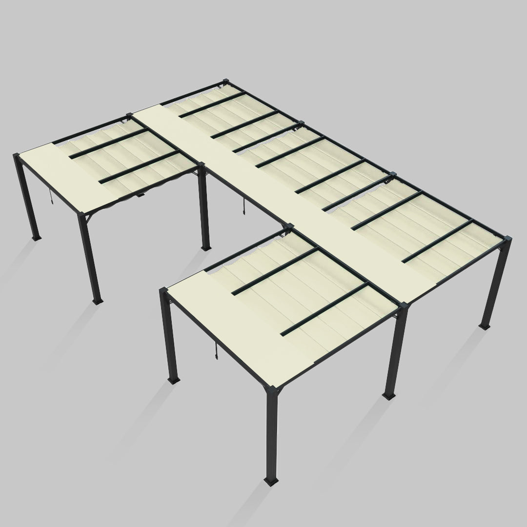#configuration pergola_U shape #frame colour_Aluminum