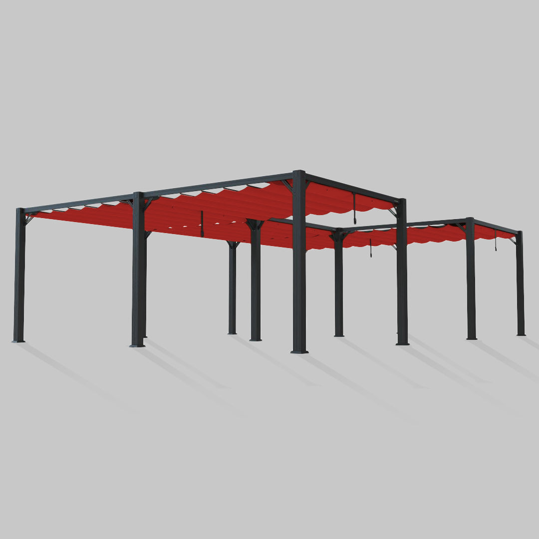 #configuration pergola_U Shape #frame colour_Black