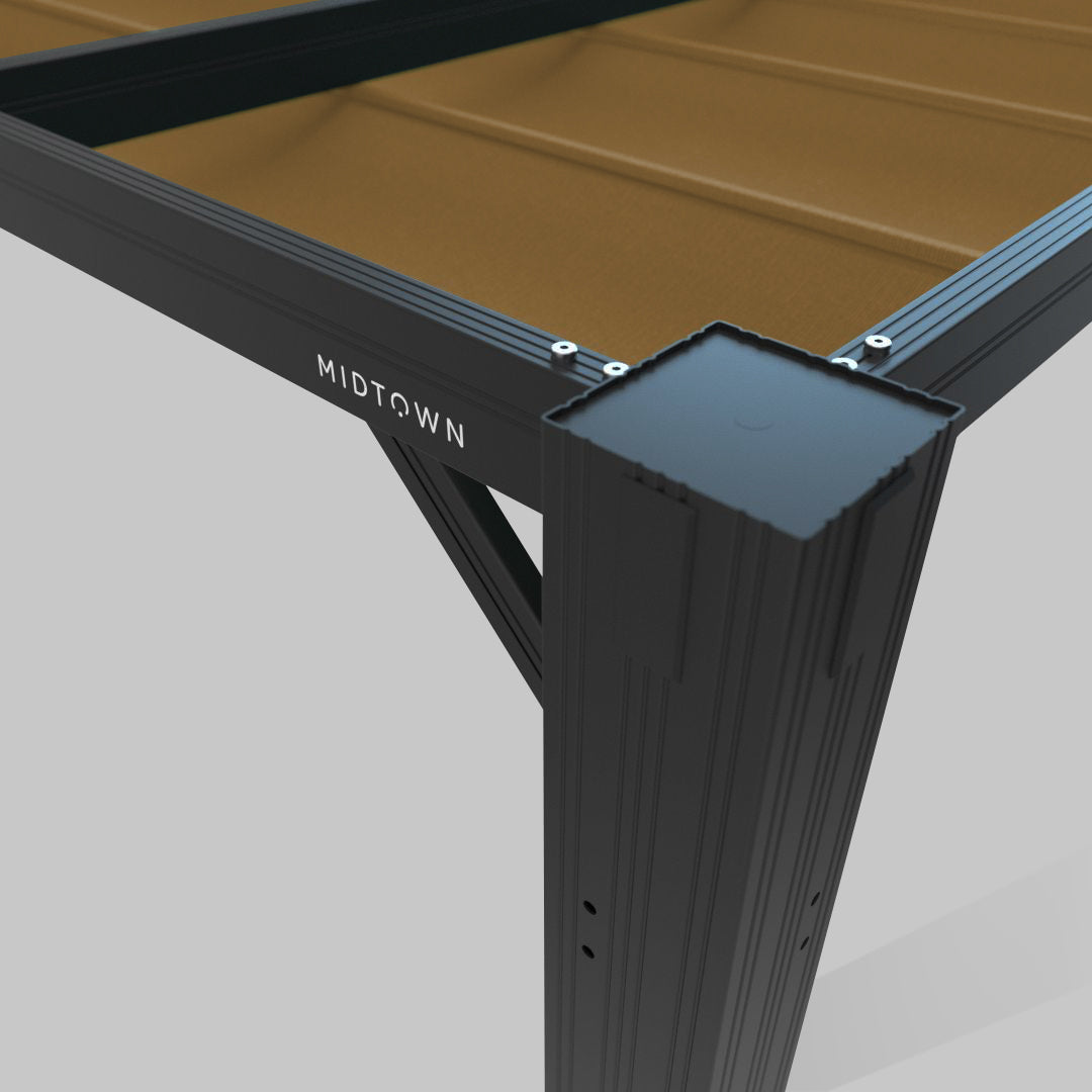 #configuration pergola_L shape #frame colour_Black