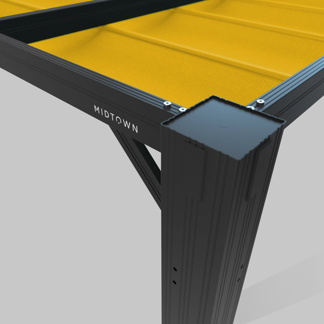 #configuration pergola_L shape #frame colour_Black