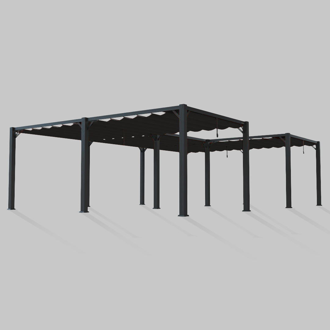 #configuration pergola_U shape #frame colour_Black