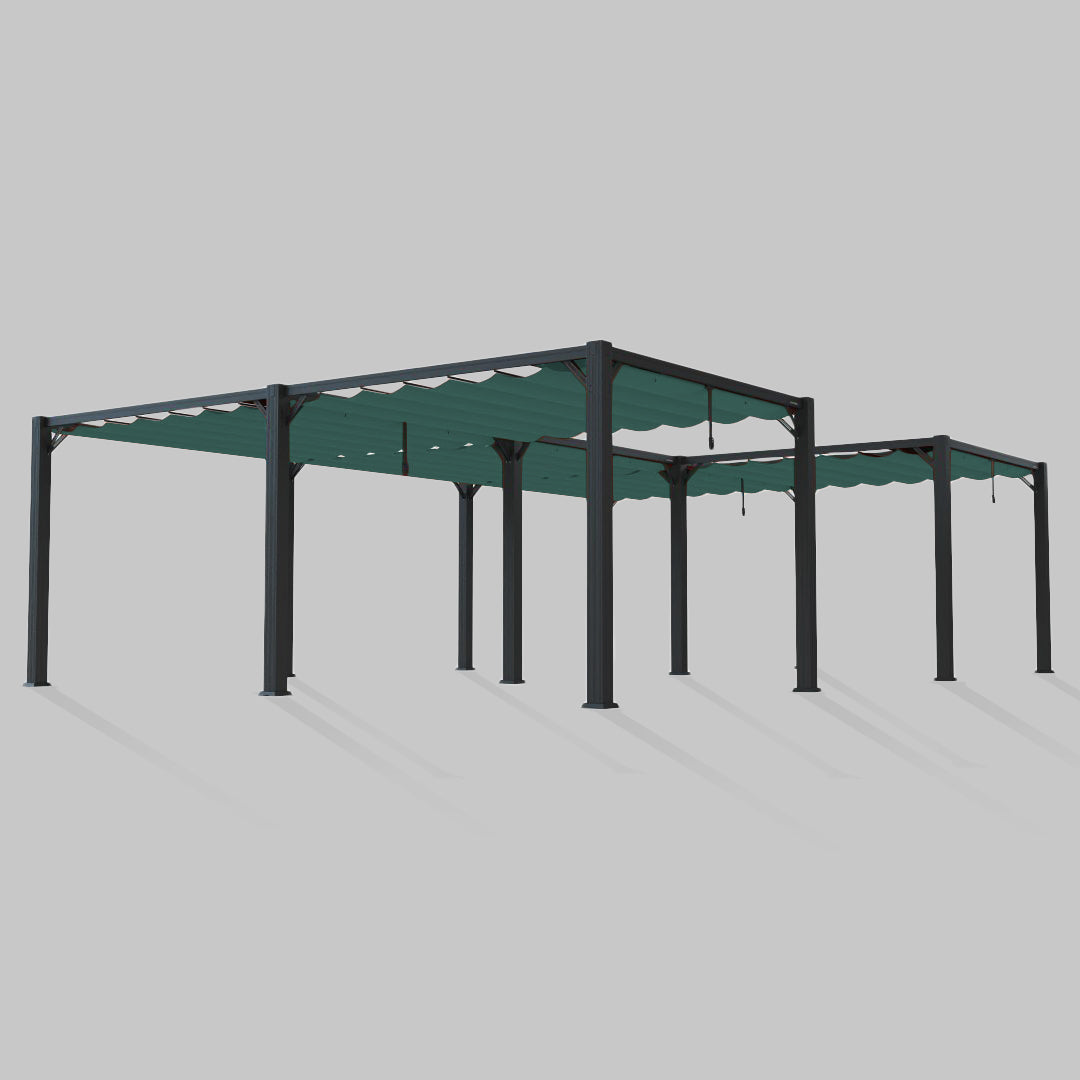 #configuration pergola_U shape #frame colour_Black