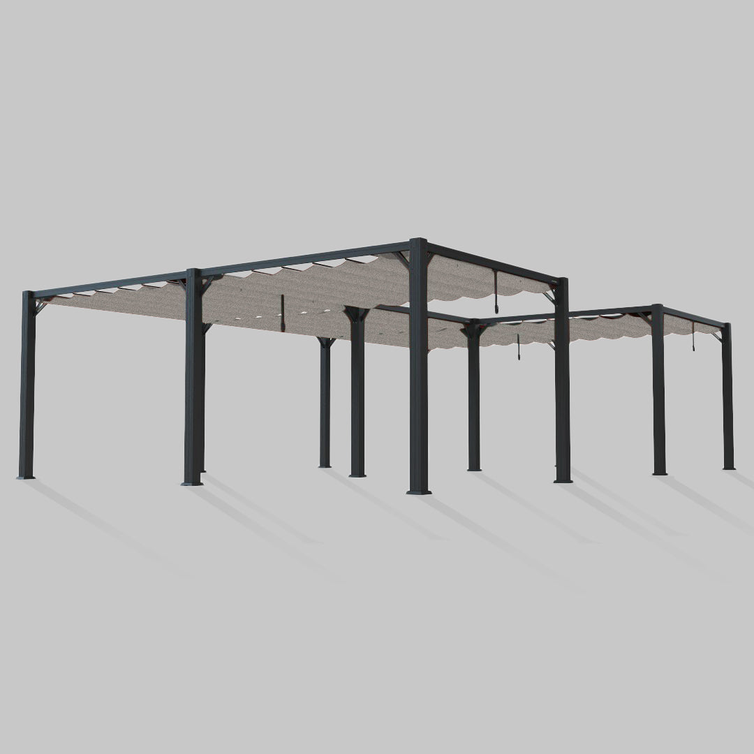 #configuration pergola_U shape #frame colour_Black
