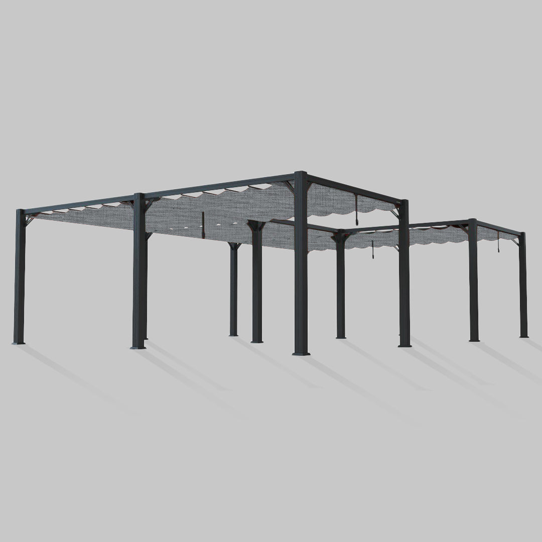 #configuration pergola_U shape #frame colour_Black