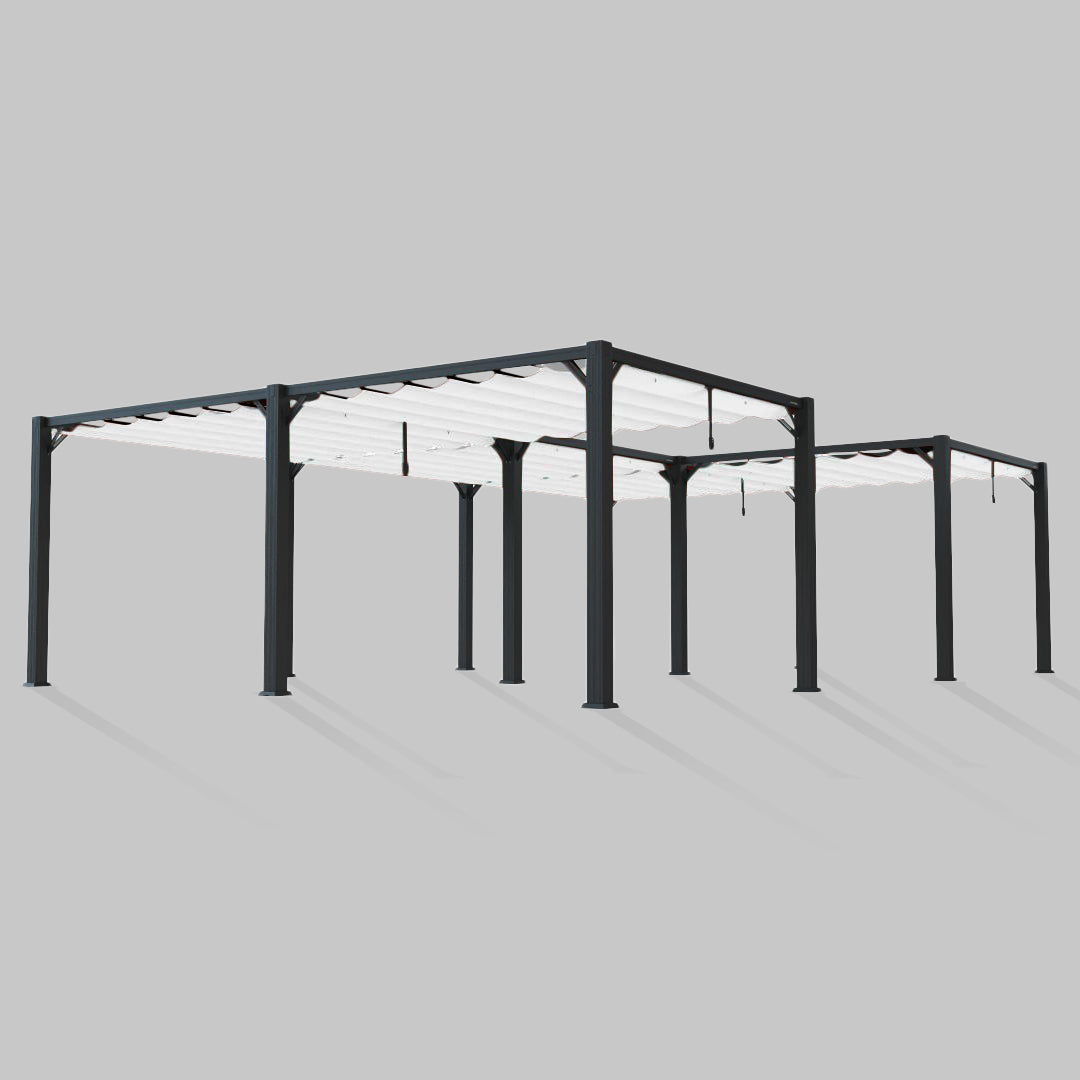 #configuration pergola_U shape #frame colour_Black