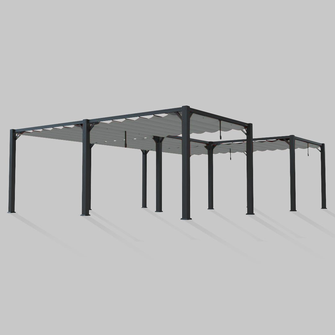 #configuration pergola_U shape #frame colour_Black