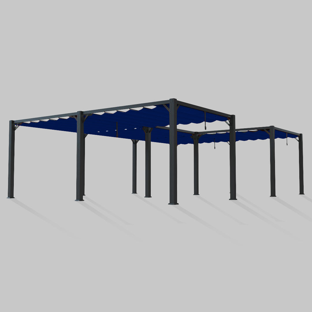 #configuration pergola_U shape #frame colour_Black