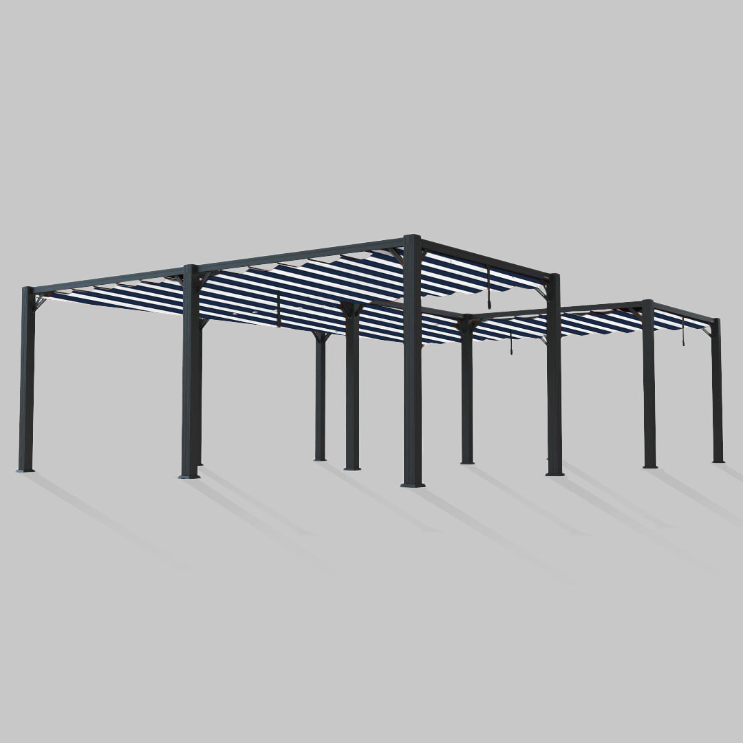 #configuration pergola_U shape #frame colour_Black