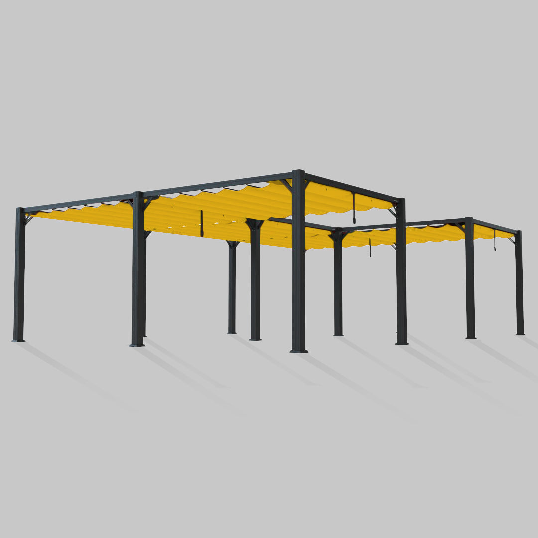 #configuration pergola_U shape #frame colour_Black