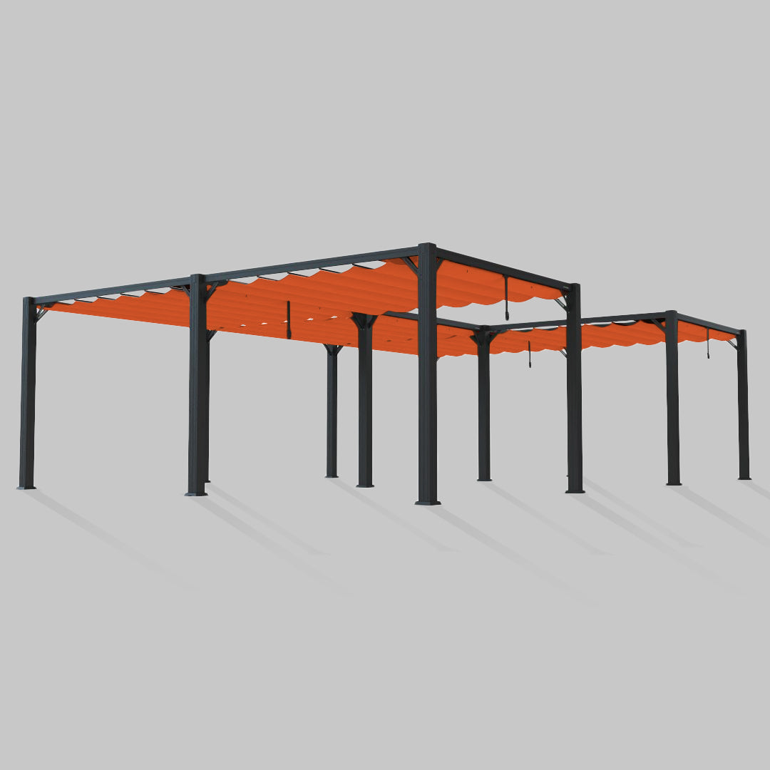 #configuration pergola_U shape #frame colour_Black