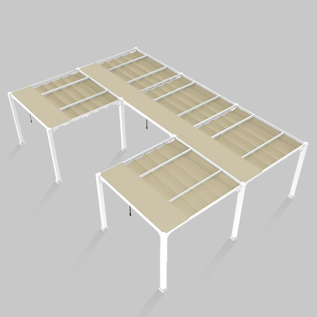 #configuration pergola_U shape #frame colour_White
