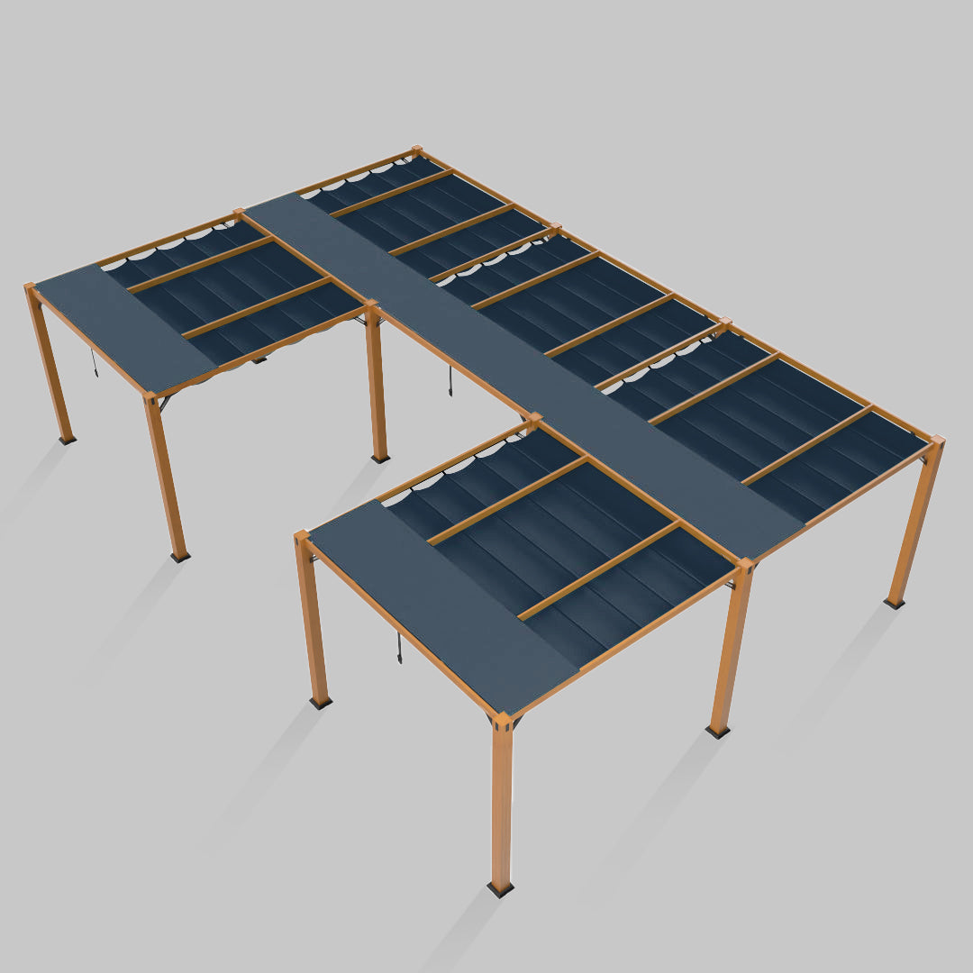 #configuration pergola_U shape #frame colour_Wood