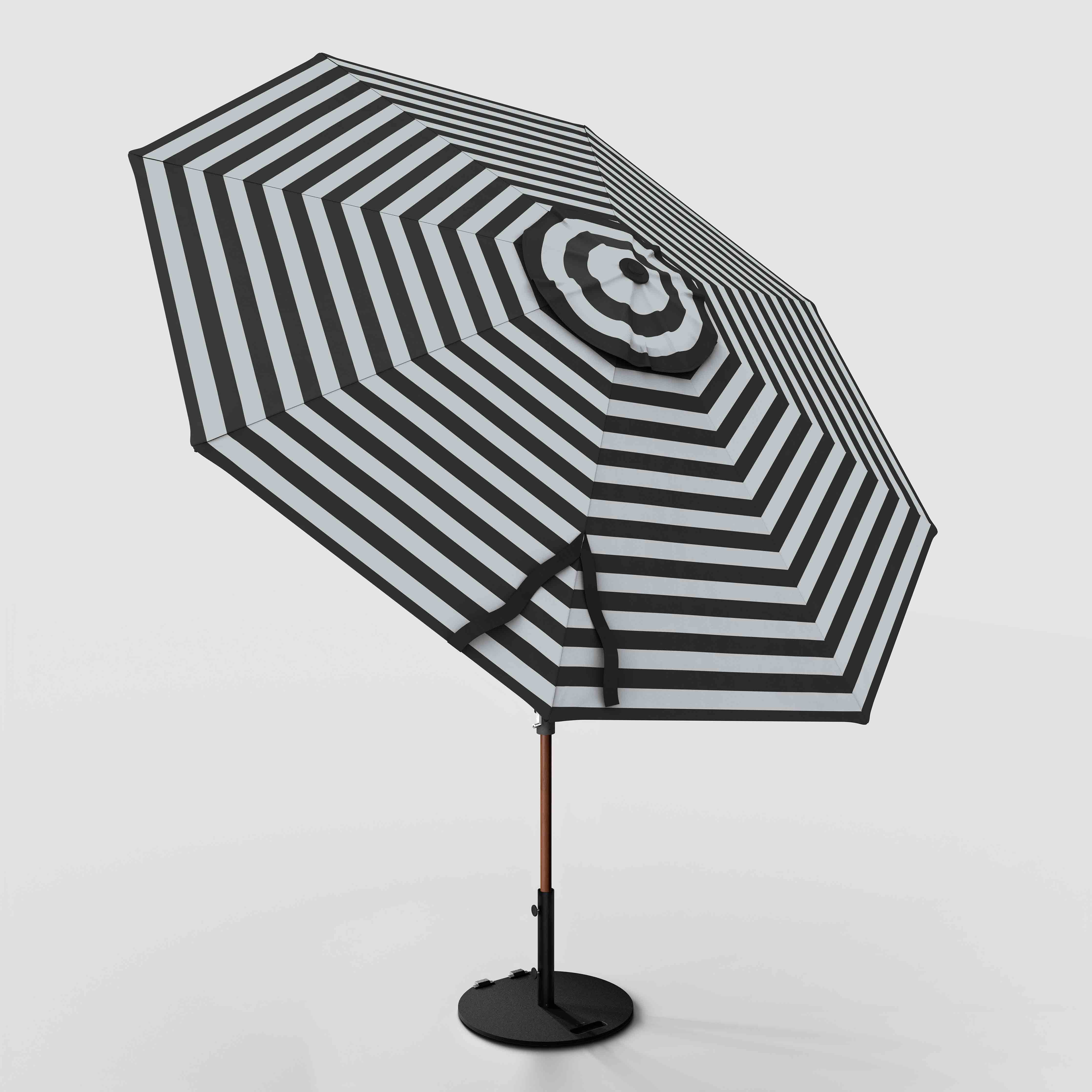 The Wooden 2™ - Sunbrella negro y gris
