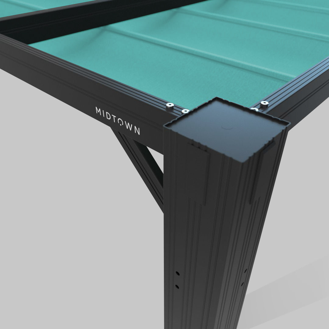 #configuration pergola_U shape #frame colour_Black