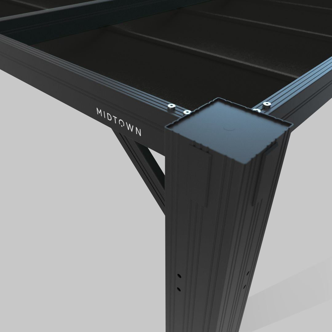 #configuration pergola_U shape #frame colour_Black
