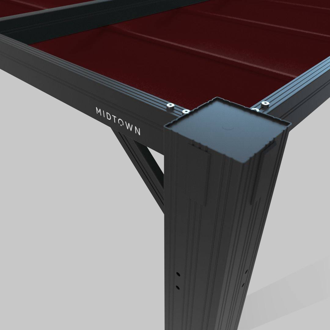 #configuration pergola_U shape #frame colour_Black