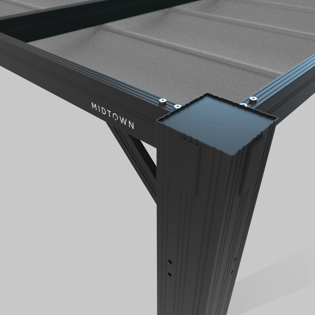 #configuration pergola_U shape #frame colour_Black