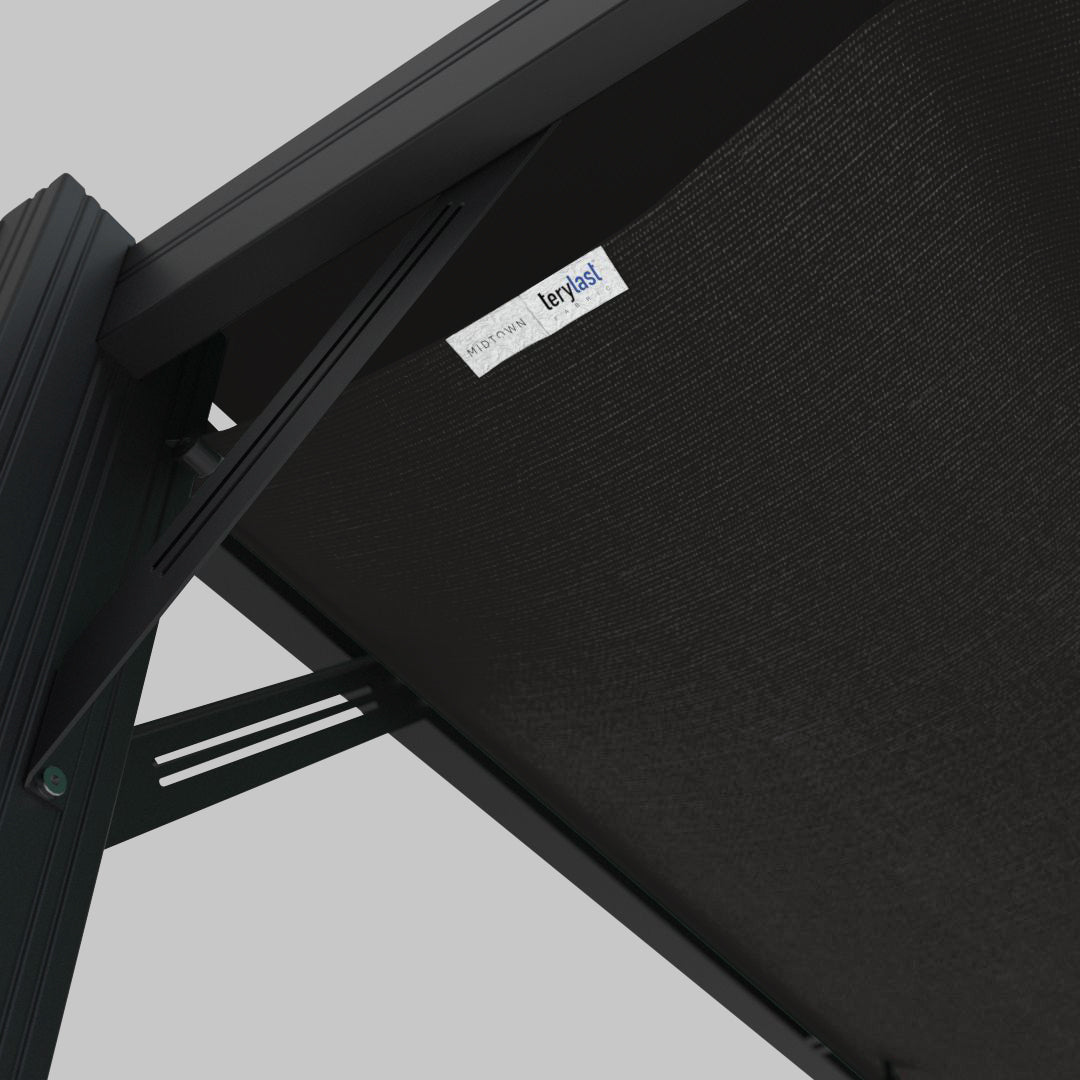 #configuration pergola_L shape #frame colour_Black