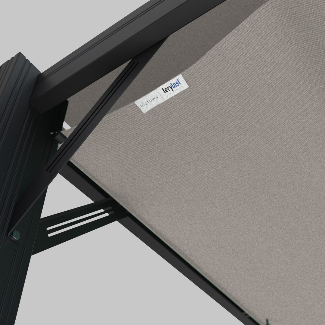 #configuration pergola_L shape #frame colour_Black