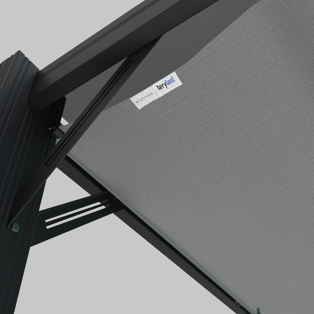 #configuration pergola_L shape #frame colour_Black