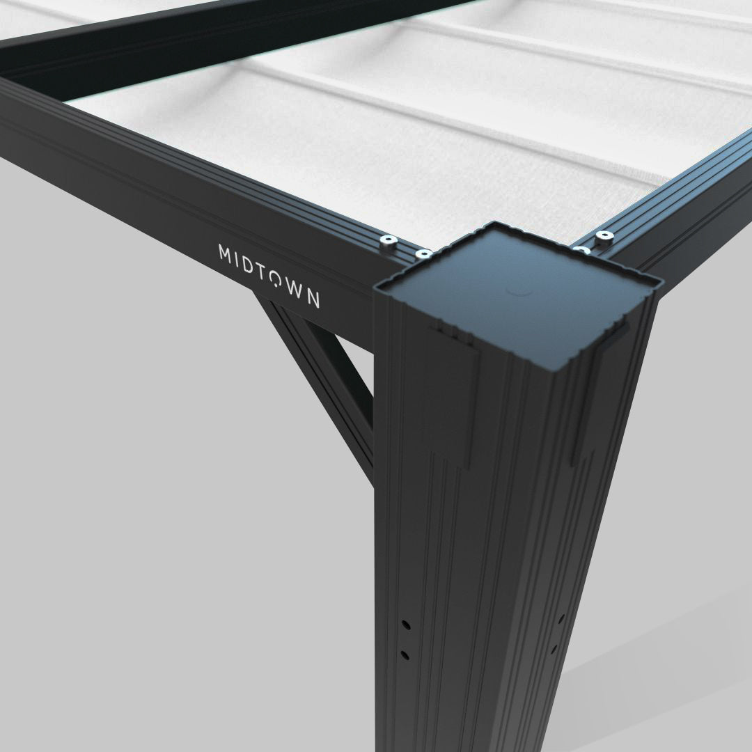 #configuration pergola_U shape #frame colour_Black