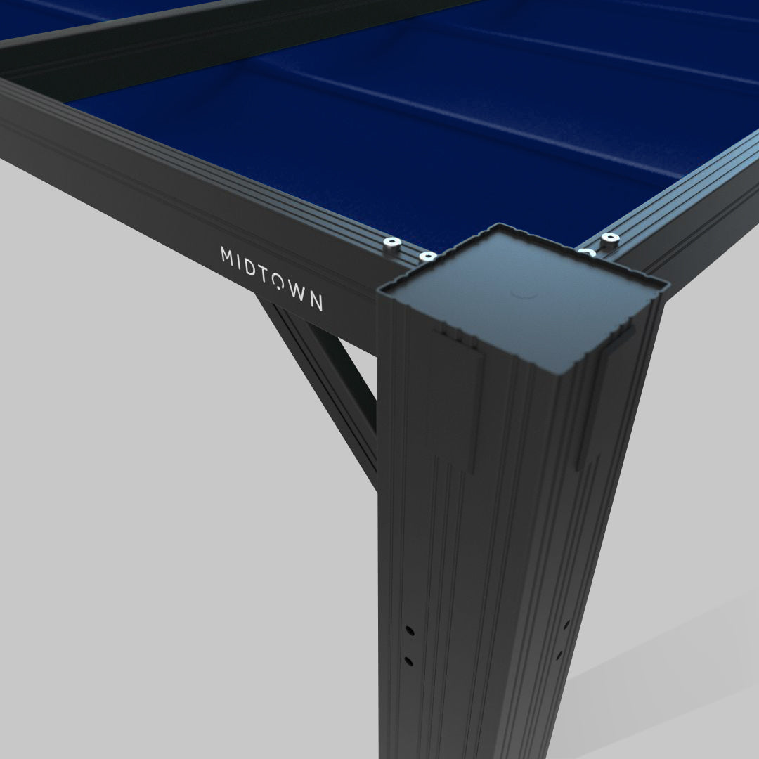 #configuration pergola_U shape #frame colour_Black