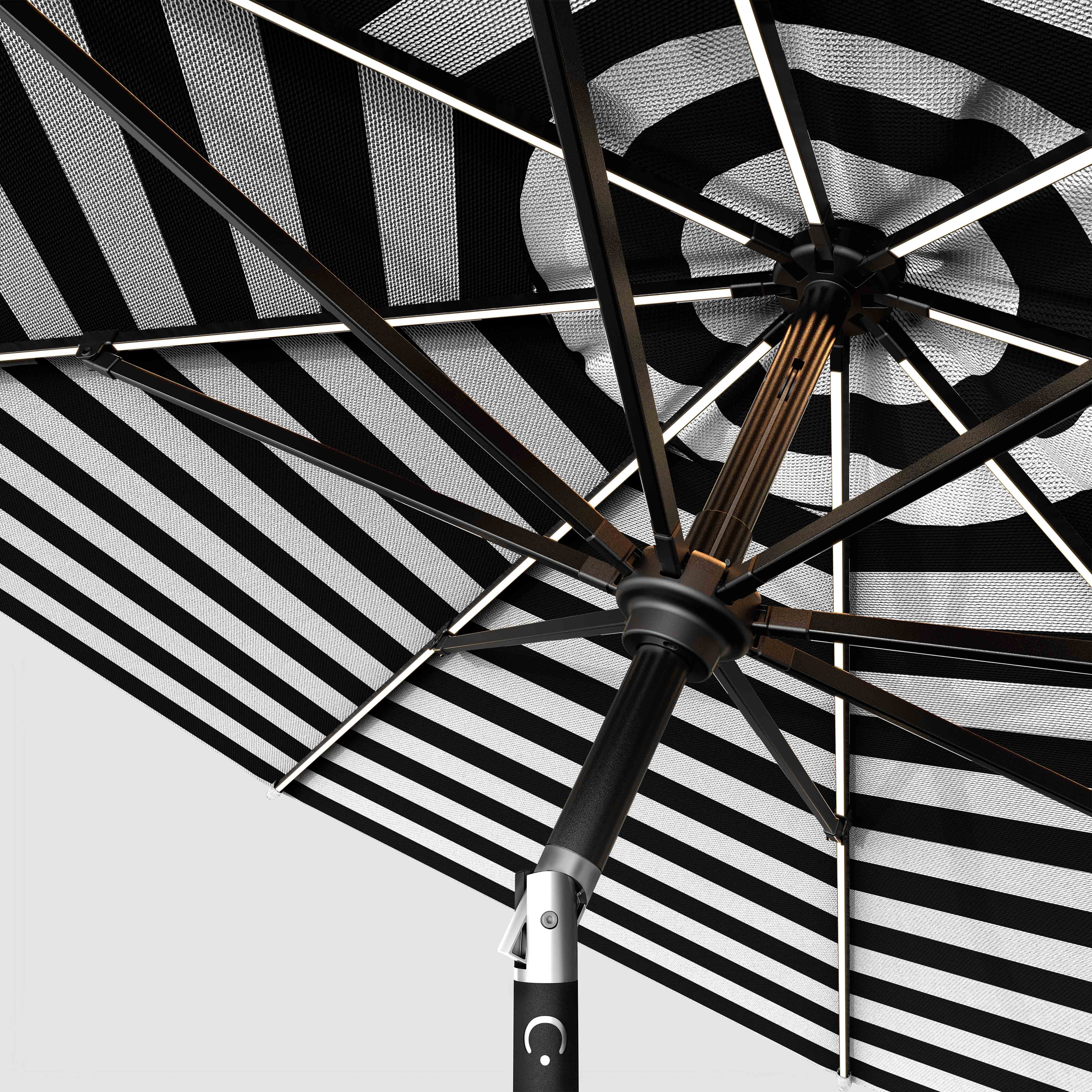 The Glow - Sunbrella Black & Grey
