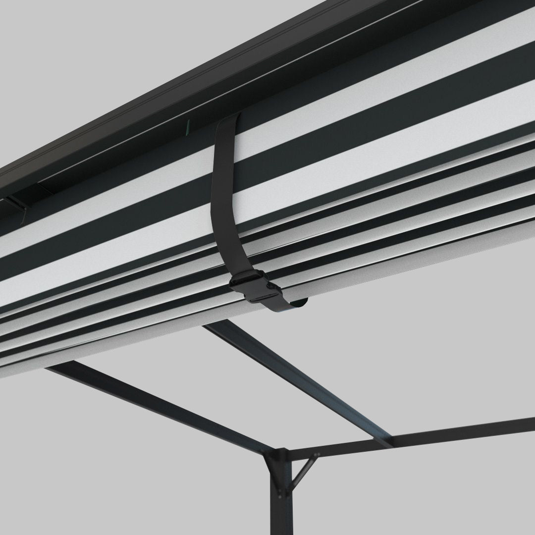 #configuration pergola_L shape #frame colour_Black