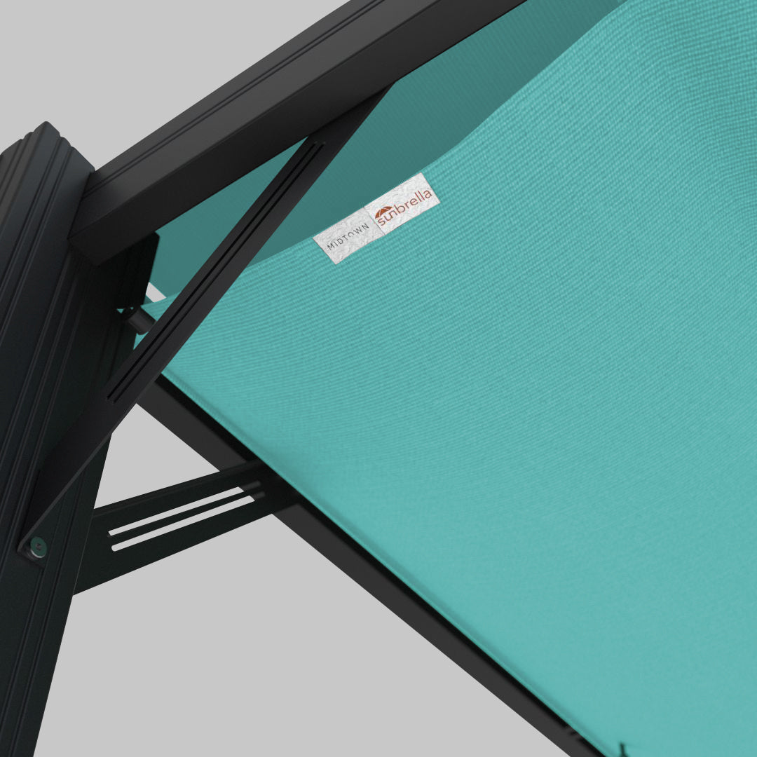 #configuration pergola_U shape #frame colour_Black