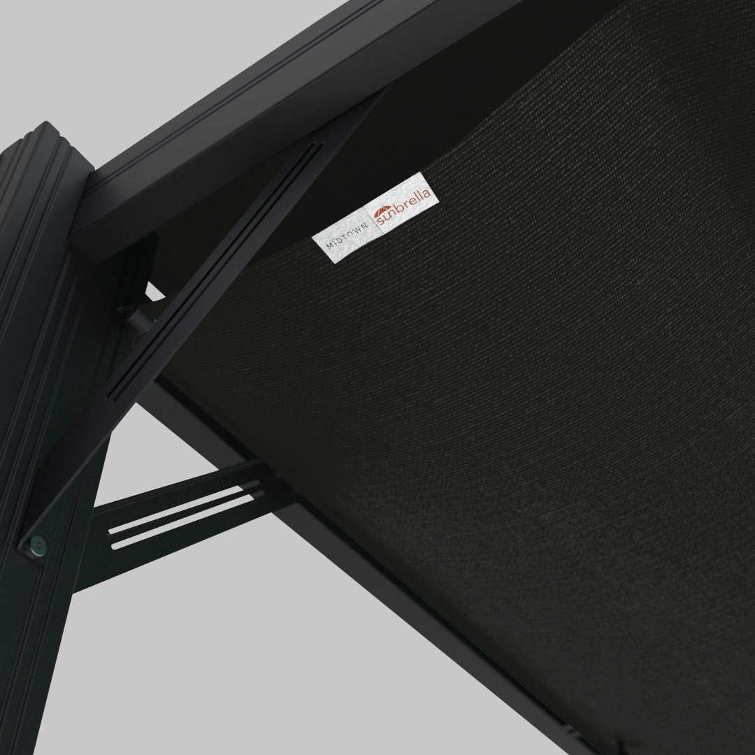 #configuration pergola_U shape #frame colour_Black