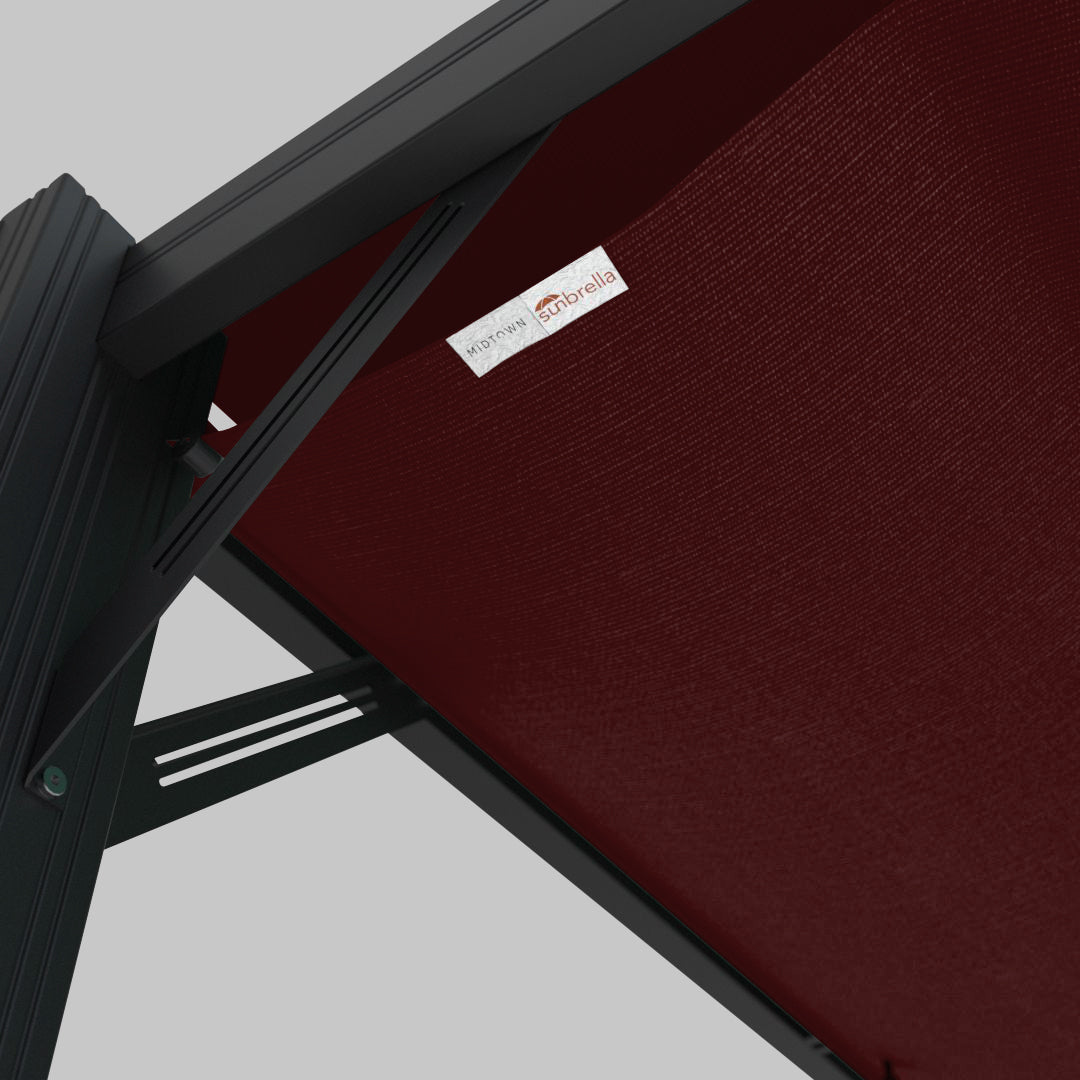 #configuration pergola_U shape #frame colour_Black