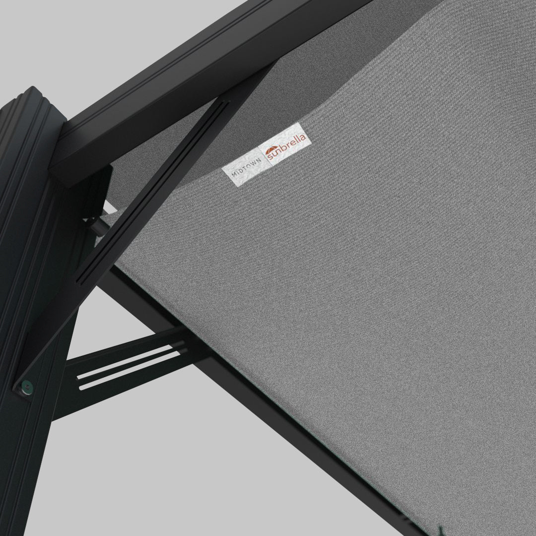 #configuration pergola_U shape #frame colour_Black