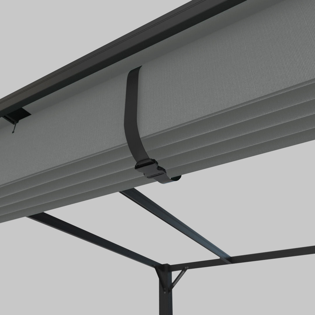 #configuration pergola_L shape #frame colour_Black