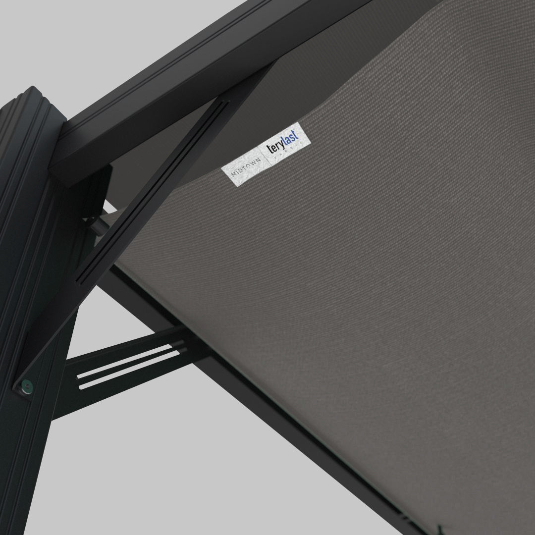 #configuration pergola_U shape #frame colour_Black