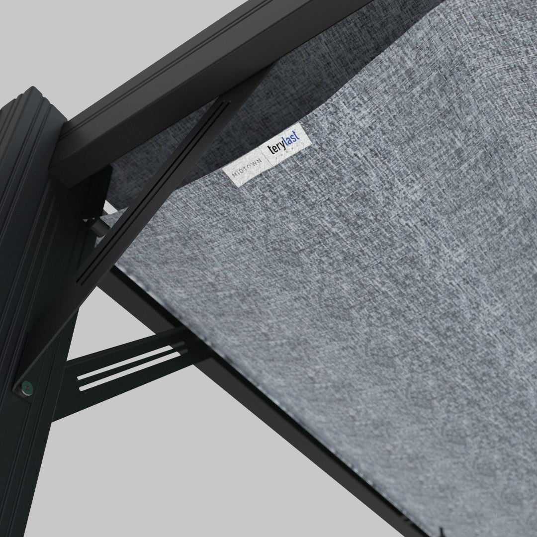 #configuration pergola_U shape #frame colour_Black