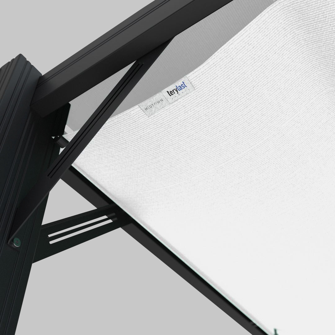 #configuration pergola_U shape #frame colour_Black