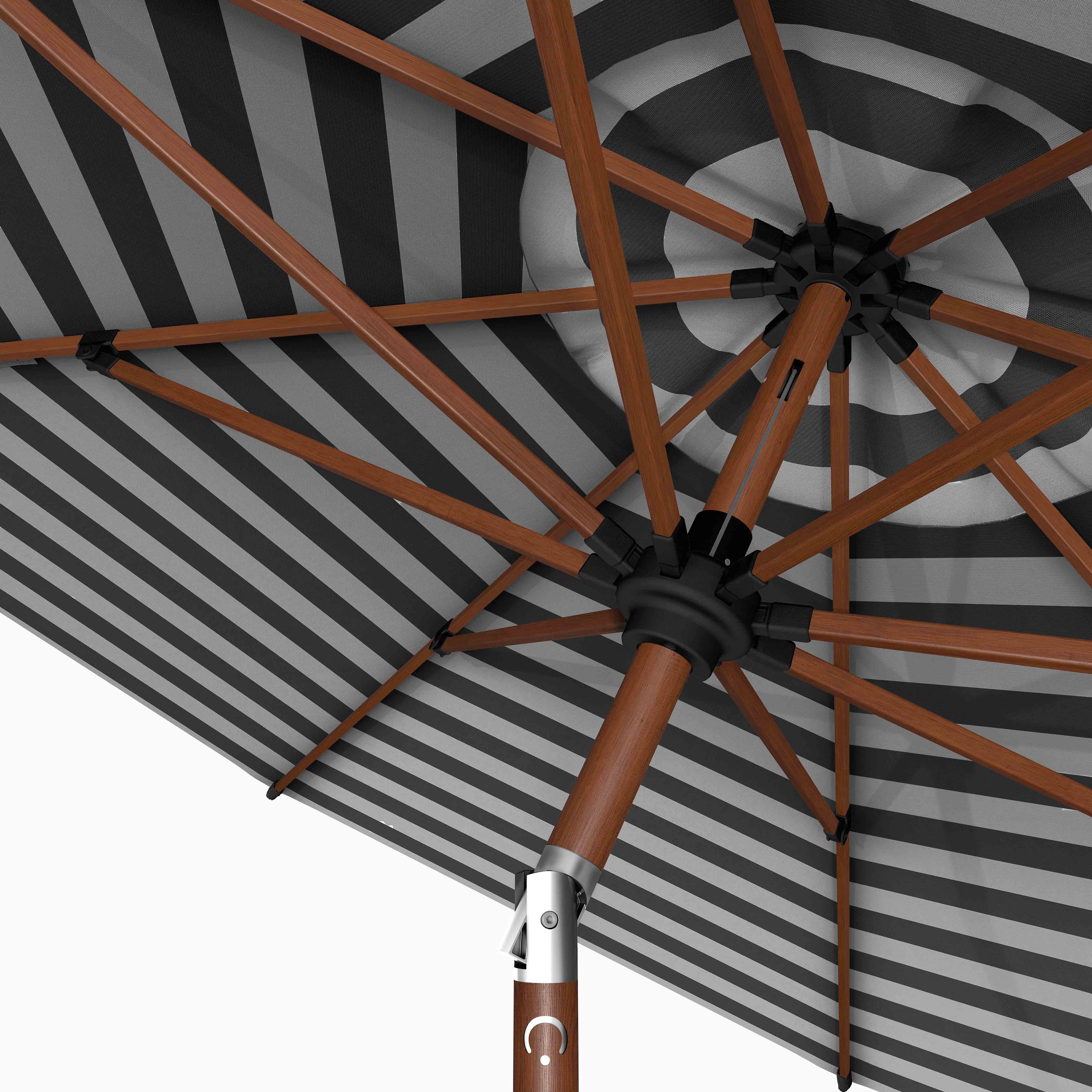 The Wooden 2™ - Sunbrella negro y gris