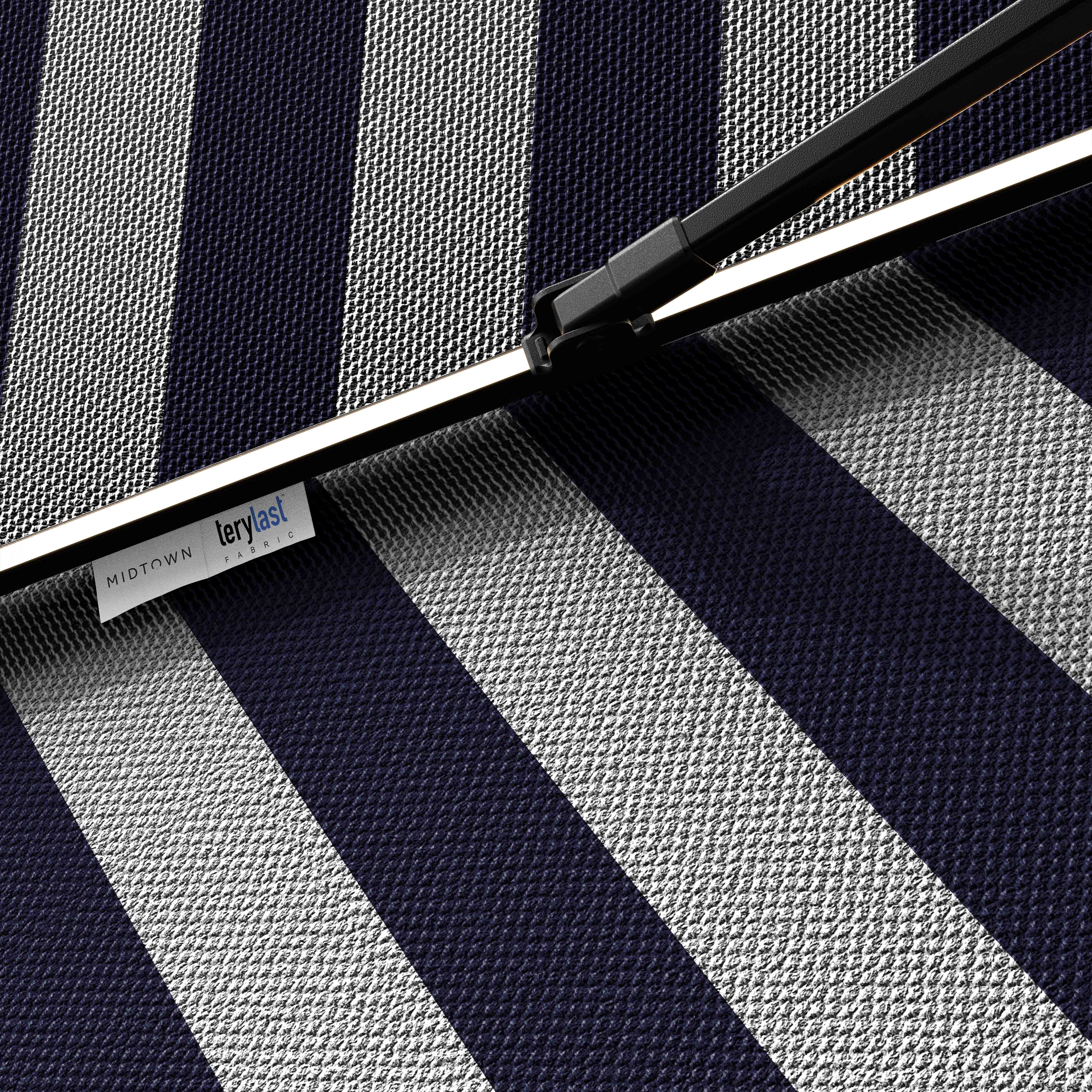 The Glow - Terylast Navy Stripes