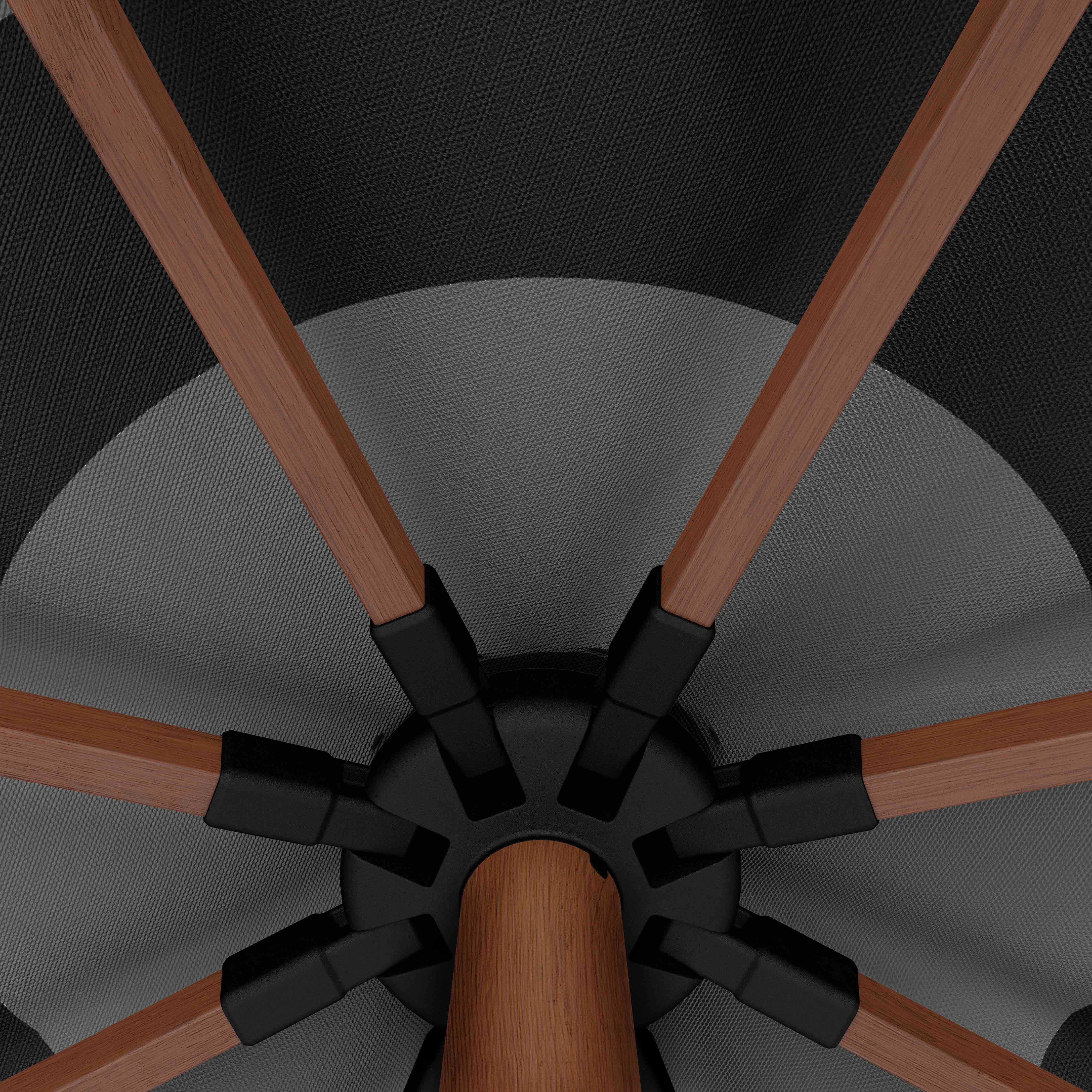 The Wooden 2™ - Sunbrella negro y gris