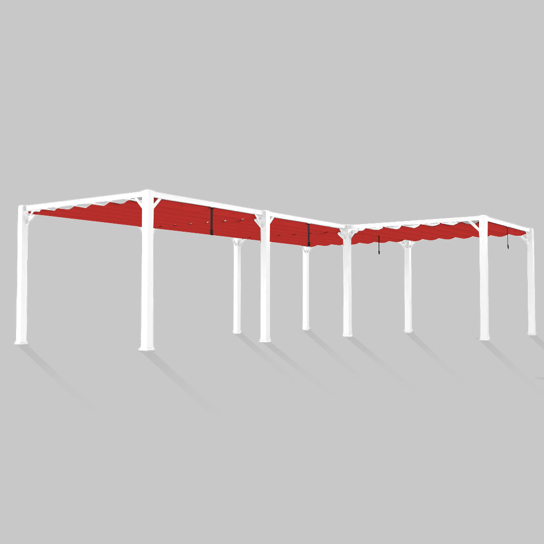#configuration pergola_L shape #frame colour_White