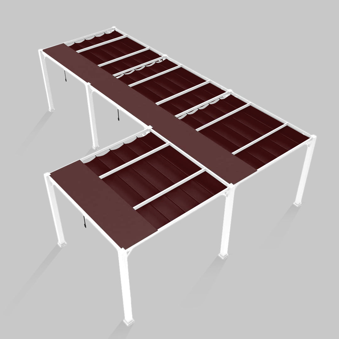 #configuration pergola_L shape #frame colour_White