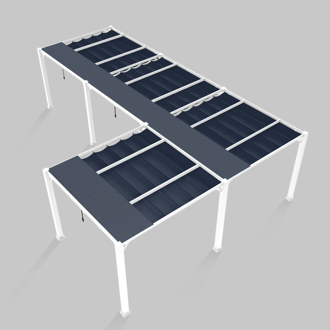 #configuration pergola_L shape #frame colour_White