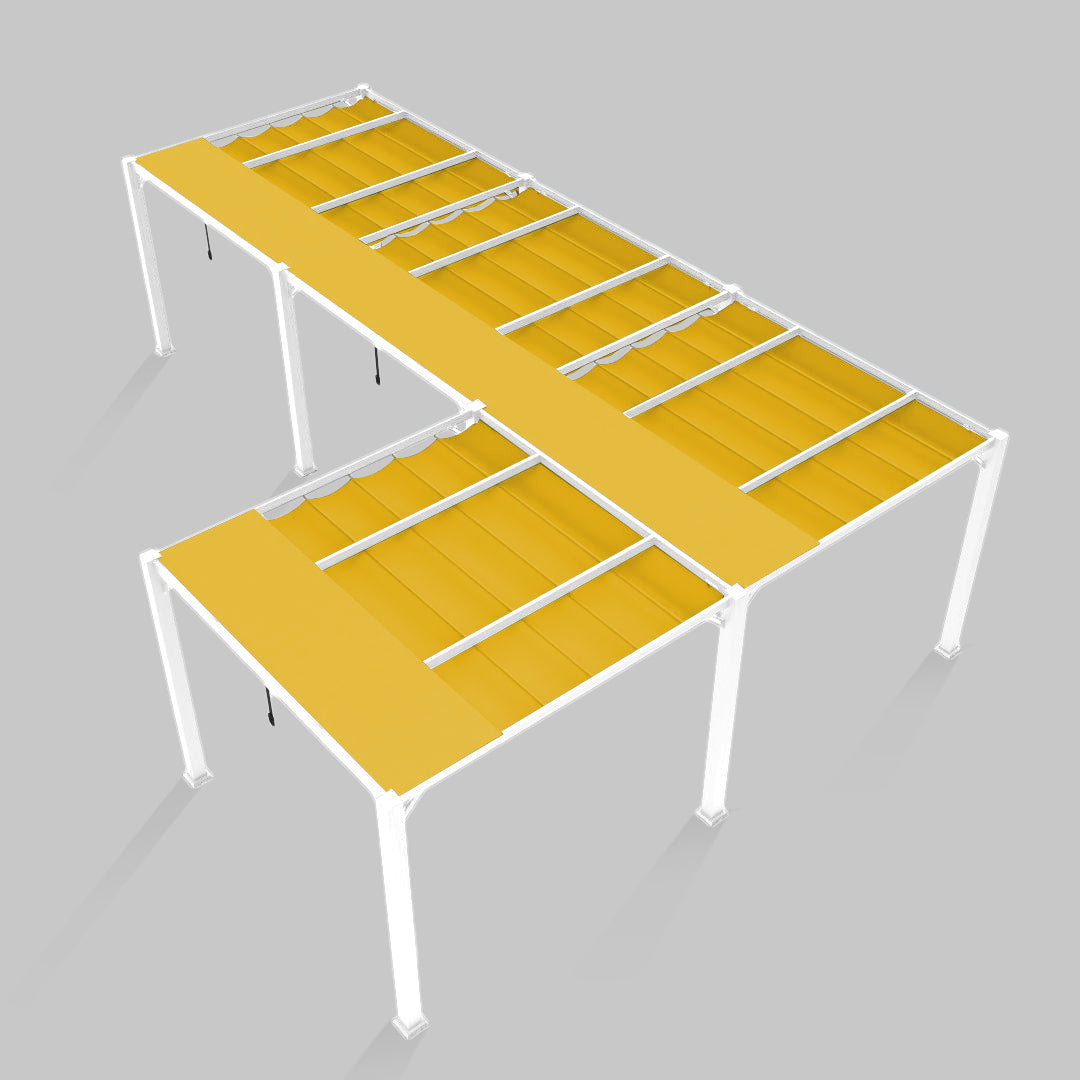 #configuration pergola_L shape #frame colour_White