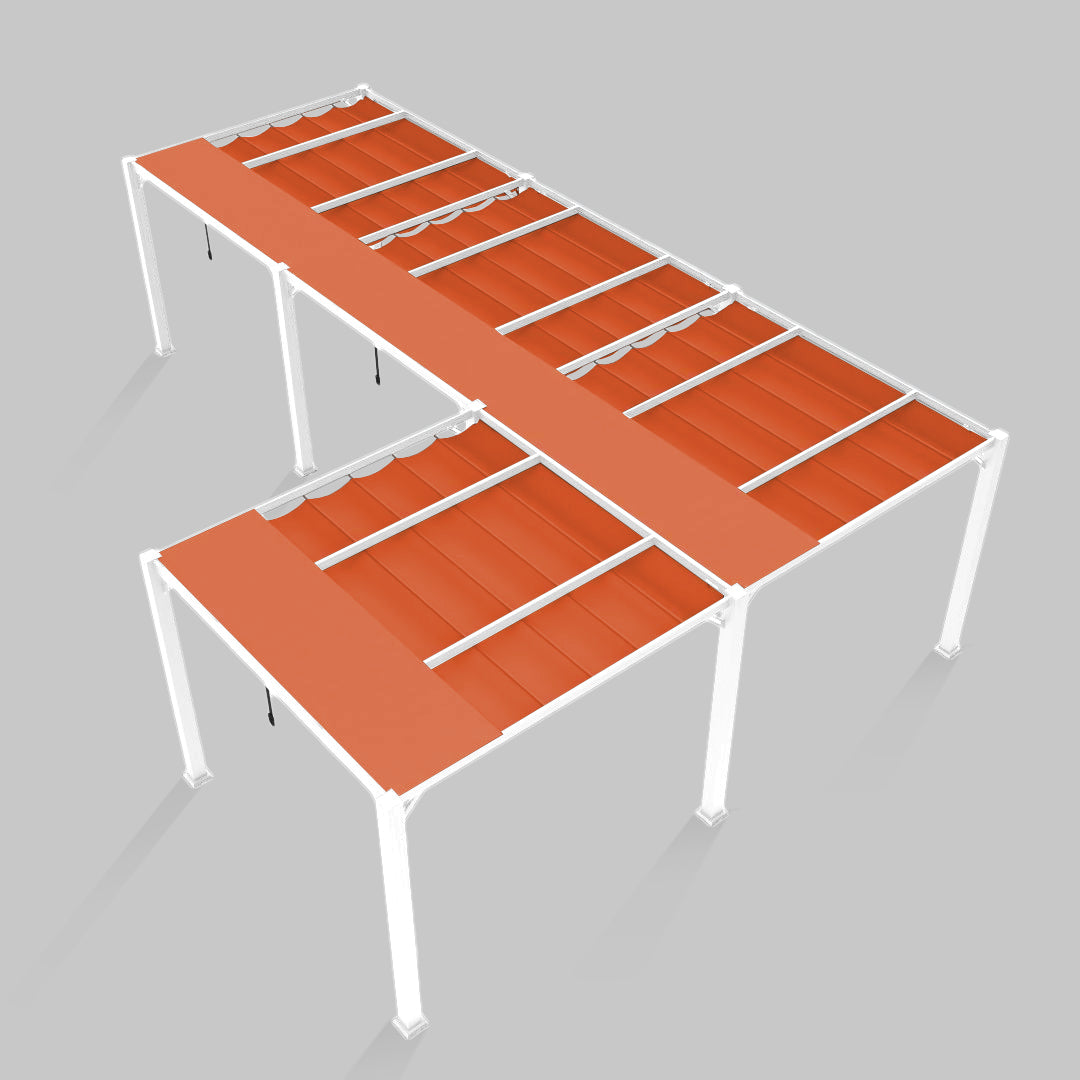 #configuration pergola_L shape #frame colour_White