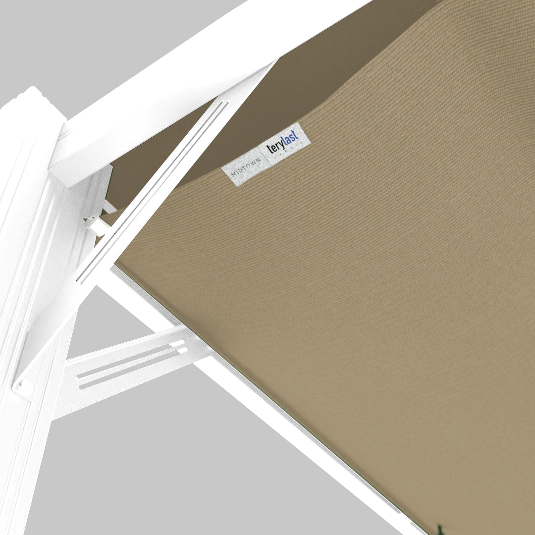 #configuration pergola_L shape #frame colour_White