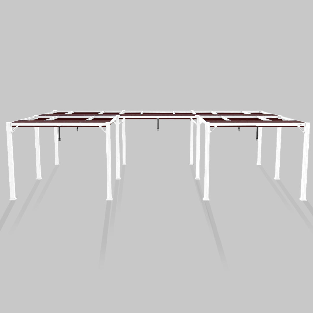 #configuration pergola_U shape #frame colour_White